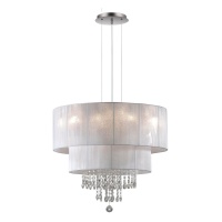 Подвесная люстра Ideal Lux Opera SP6 Bianco 068299  фото, kupilegko.ru
