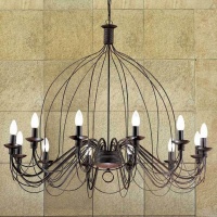Подвесная люстра Ideal Lux Corte SP12 Ruggine 097671  фото, kupilegko.ru