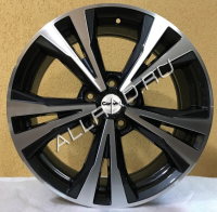 Литые колесные диски Carwel Самро 204 (Tiguan) 7x17 5x112 ET40 D57.1 Чёрный с полированной лицевой частью (32974)  фото, kupilegko.ru
