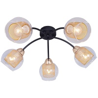 Потолочная люстра Illumico IL7163-5CIN-79 BK GD  фото, kupilegko.ru