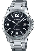 Японские наручные мужские часы Casio MTP-V004D-1B2. Коллекция Analog  фото, kupilegko.ru
