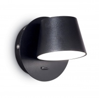 Бра, светодиодный светильник настенный накладной Ideal Lux Gim Ap Nero  фото, kupilegko.ru
