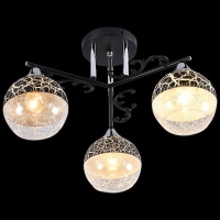 Потолочная люстра Reluce 01277-0.3-03B BK+CR  фото, kupilegko.ru