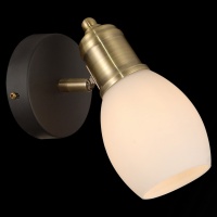 Бра, светильник настенный накладной Illumico IL9724-1WSQ-79 BK AB  фото, kupilegko.ru