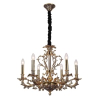 Подвесная люстра Lucia Tucci Firenze 1780.6 Antique Gold  фото, kupilegko.ru