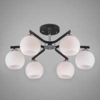 Потолочная люстра Eurosvet 30145/6 хром/венге  фото, kupilegko.ru