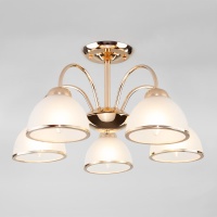 Потолочная люстра Eurosvet Shanon 30174/5 золото  фото, kupilegko.ru