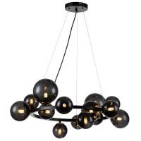 Подвесная люстра Indigo Molecola 11018/14P Black V000194  фото, kupilegko.ru