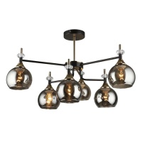 Потолочная люстра IMEX MD.4890-6-S COFFEE+FGD  фото, kupilegko.ru