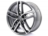 Литые колесные диски Alutec Ikenu 7.5x17 5x108 ET52.5 D63.4 Graphite Front Polished (IKE75752F52-9)  фото, kupilegko.ru