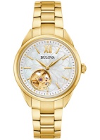 Японские наручные женские часы Bulova 97L172. Коллекция Automatic Ladies  фото, kupilegko.ru