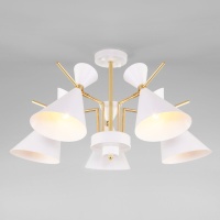 Потолочная люстра Eurosvet Apart 70114/5 белый  фото, kupilegko.ru