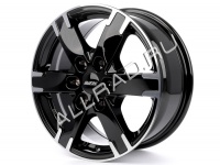 Литые колесные диски Alutec Titan 7.5x17 6x139.7 ET55 D93.1 Diamond Black Front Polished (TIT75755FR13-1)  фото, kupilegko.ru
