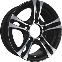 Литые колесные диски SKAD (СКАД) Дюна 6.5x15 5x139.7 ET40 D98.5 Чёрный матовый (2110025)  фото, kupilegko.ru