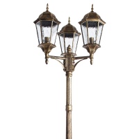 Столб фонарный уличный Arte Lamp GENOVA A1207PA-3BN  фото, kupilegko.ru