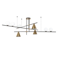 Подвесная люстра Arte Lamp Jacob A7029PL-9BK  фото, kupilegko.ru