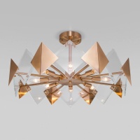 Потолочная люстра Eurosvet Origami 60121/8 латунь Smart  фото, kupilegko.ru