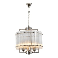 Подвесная люстра iLamp Silverstone P9503-4 NIC  фото, kupilegko.ru