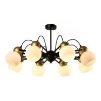 Потолочная люстра IMEX Cleo MD.22438-8-S-BK+GD  фото, kupilegko.ru