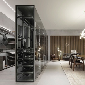 Cover Freestanding Гардеробная 444 х 66 x H263 см Rimadesio  фото, kupilegko.ru