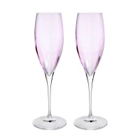 Набор бокалов для шампанского 260 мл Le Stelle Monalisa 2 шт розовый  фото, kupilegko.ru