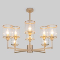 Потолочная люстра Eurosvet 60144/8 золото  фото, kupilegko.ru