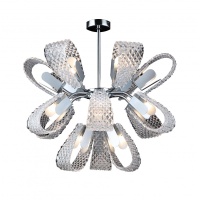 Подвесная люстра IMEX Lafleur MD.2375-15-S-CH+BK  фото, kupilegko.ru