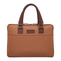 Деловая сумка для ноутбука Anson Сamel/Сoffee Lakestone 40330 LS  фото, kupilegko.ru