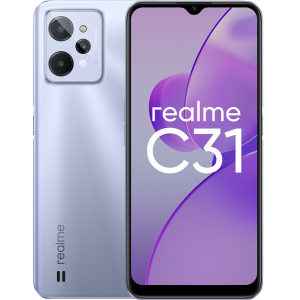 Смартфон, мобильный телефон realme C31 64GB Серебристый RU  фото, kupilegko.ru