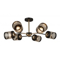 Потолочная люстра IMEX MD.3592-6-S-BK+FGD  фото, kupilegko.ru