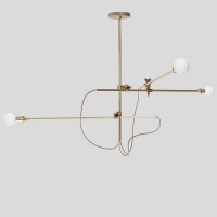 Industrial Brass Люстра Workstead  фото, kupilegko.ru