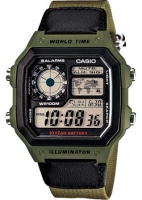 Японские наручные мужские часы Casio AE-1200WHB-3B. Коллекция Digital  фото, kupilegko.ru