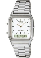 Японские наручные мужские часы Casio AQ-230A-7D. Коллекция Ana-Digi  фото, kupilegko.ru