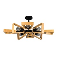 Потолочная люстра Eurosvet Klark 70056/8 черный  фото, kupilegko.ru