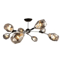 Потолочная люстра IMEX MD.4209-8-S CH+BK  фото, kupilegko.ru