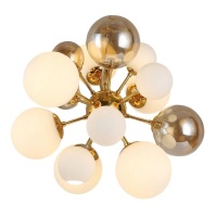 Подвесная люстра Lumina Deco Galaksida LDP 8565-10/16 GD+TEA  фото, kupilegko.ru