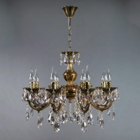 Подвесная люстра Ambiente Aria 8818/8 PB Tear drop  фото, kupilegko.ru