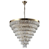 Подвесная люстра Crystal Lux Abigail SP22 D820 Gold/Transparent  фото, kupilegko.ru