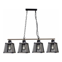 Подвесная люстра Illumico IL1006-4LL-05 BK Wood  фото, kupilegko.ru