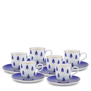 Atlantico Кофейная пара 6 шт. Porcel 1987  фото, kupilegko.ru