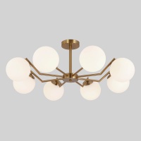 Подвесная люстра Eurosvet Frost 70154/8 латунь  фото, kupilegko.ru