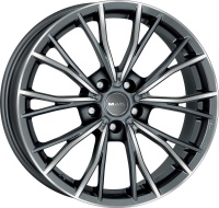Литые колесные диски MAK Mark 7.5x17 5x112 ET24 D66.6 Серый с полированной лицевой частью (F7570MKQM24WSX)  фото, kupilegko.ru