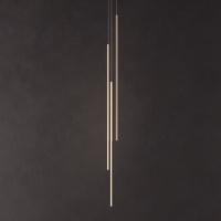THIN Vertical Suspension 3 Segments Brass Подвесной светильник Juniper Design  фото, kupilegko.ru
