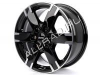 Литые колесные диски Alutec Titan 7.5x17 6x114.3 ET39 D66.1 Diamond Black Front Polished (TIT75739X33-1)  фото, kupilegko.ru