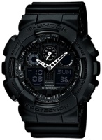 Японские наручные мужские часы Casio GA-100-1A1. Коллекция G-Shock  фото, kupilegko.ru