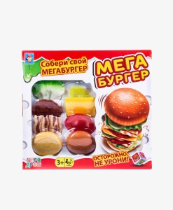 Игра настольная 1TOY Мегабургер 77099 GU  фото, kupilegko.ru