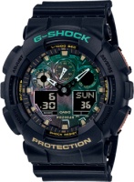 Японские наручные мужские часы Casio GA-100RC-1A. Коллекция G-Shock  фото, kupilegko.ru