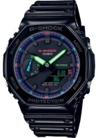 Японские наручные мужские часы Casio GA-2100RGB-1A. Коллекция G-Shock  фото, kupilegko.ru