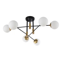 Потолочная люстра Crystal Lux Fidel PL6 Black  фото, kupilegko.ru