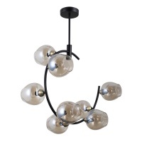 Подвесная люстра Gerhort G71163/8BK+AB AMB  фото, kupilegko.ru